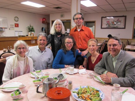 Oregon authors eating Chinese food